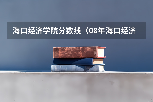 海口经济学院分数线（08年海口经济学院专科录取分数线）