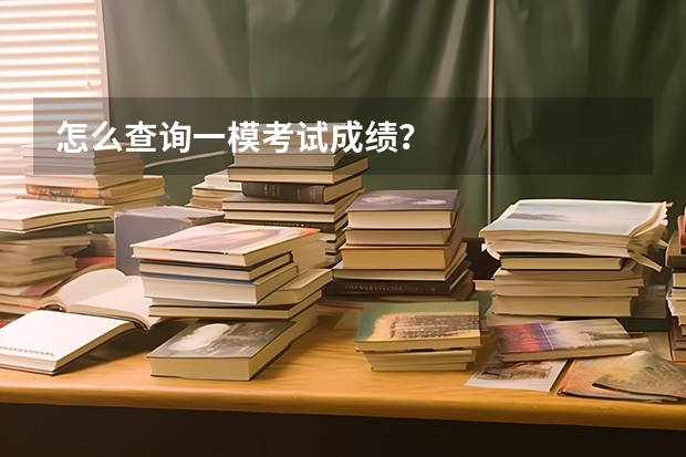 怎么查询一模考试成绩？