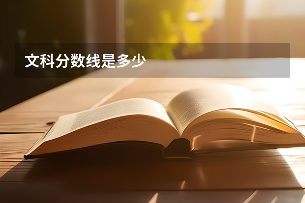 文科分数线是多少