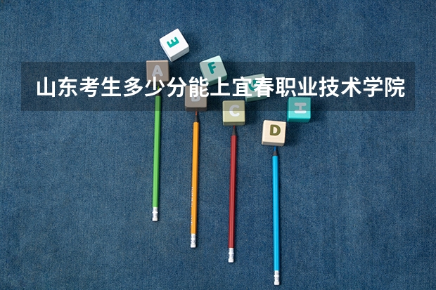 山东考生多少分能上宜春职业技术学院