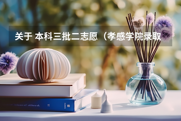 关于 本科三批二志愿(孝感学院录取分数线)