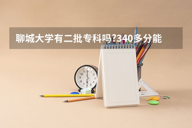 聊城大学有二批专科吗?340多分能报报上吗