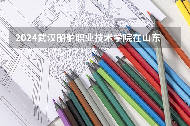 2024武汉船舶职业技术学院在山东招生计划 招生人数