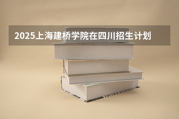 2025上海建桥学院在四川招生计划 招生人数预测