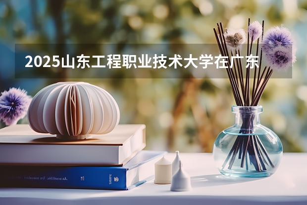 2025山东工程职业技术大学在广东招生计划 招生人数预测